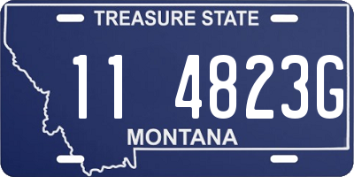 MT license plate 114823G