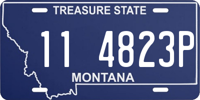 MT license plate 114823P