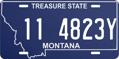 MT license plate 114823Y