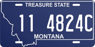 MT license plate 114824C