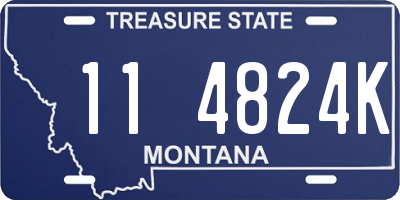 MT license plate 114824K