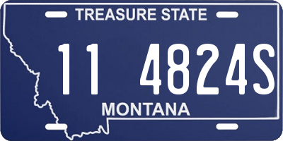 MT license plate 114824S