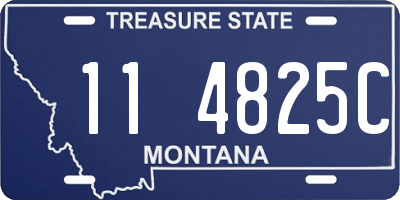 MT license plate 114825C