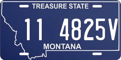 MT license plate 114825V