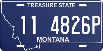 MT license plate 114826P