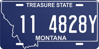 MT license plate 114828Y