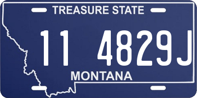 MT license plate 114829J