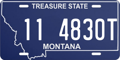 MT license plate 114830T