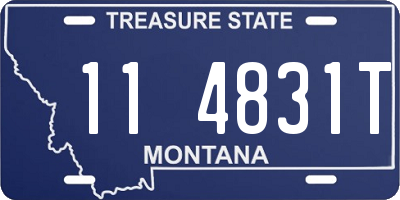 MT license plate 114831T