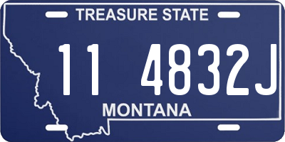 MT license plate 114832J