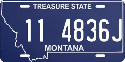 MT license plate 114836J