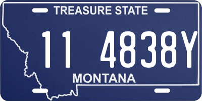 MT license plate 114838Y