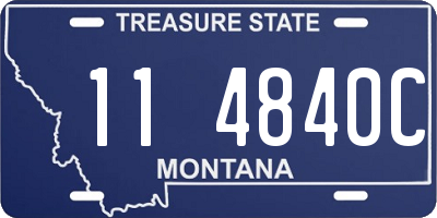 MT license plate 114840C