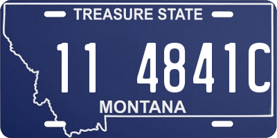 MT license plate 114841C