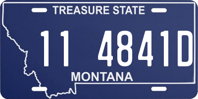 MT license plate 114841D