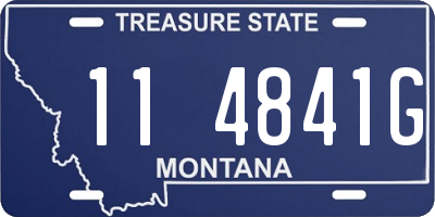 MT license plate 114841G