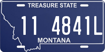 MT license plate 114841L