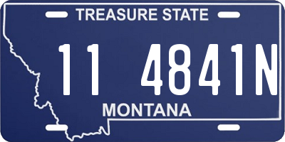 MT license plate 114841N