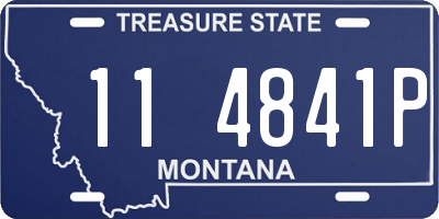 MT license plate 114841P