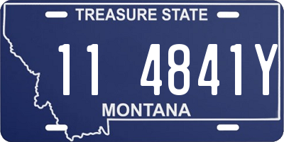 MT license plate 114841Y