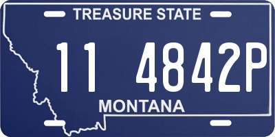 MT license plate 114842P