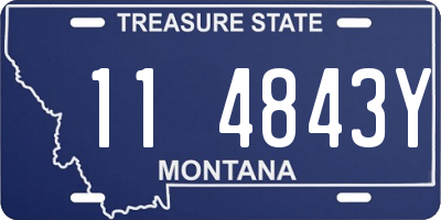 MT license plate 114843Y