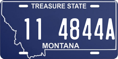MT license plate 114844A