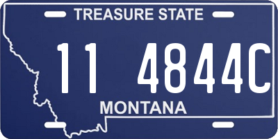 MT license plate 114844C