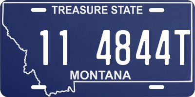 MT license plate 114844T