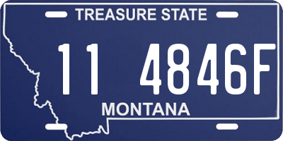 MT license plate 114846F