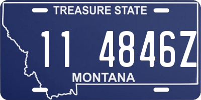 MT license plate 114846Z