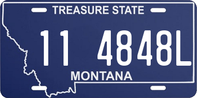 MT license plate 114848L