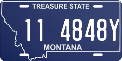 MT license plate 114848Y