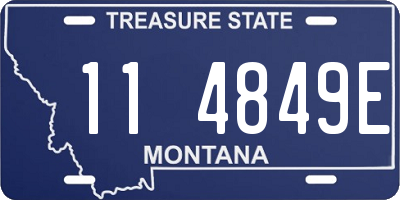 MT license plate 114849E