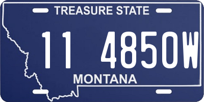 MT license plate 114850W