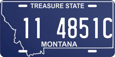 MT license plate 114851C