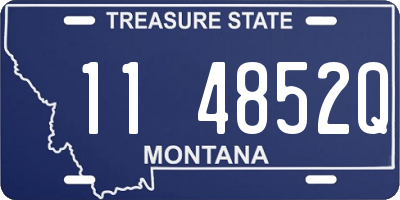 MT license plate 114852Q