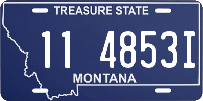 MT license plate 114853I