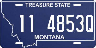 MT license plate 114853Q