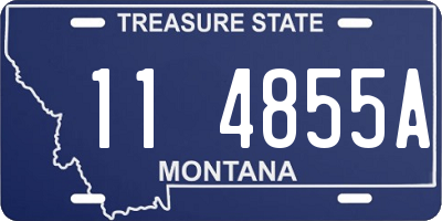 MT license plate 114855A
