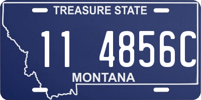 MT license plate 114856C