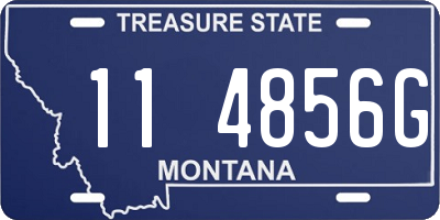 MT license plate 114856G