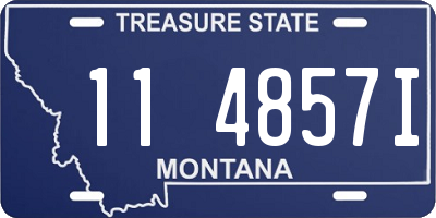 MT license plate 114857I