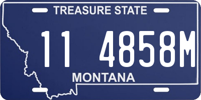 MT license plate 114858M