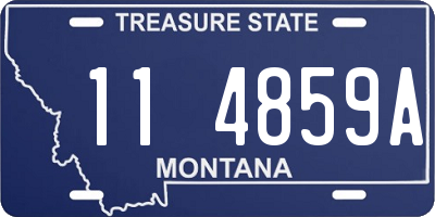 MT license plate 114859A