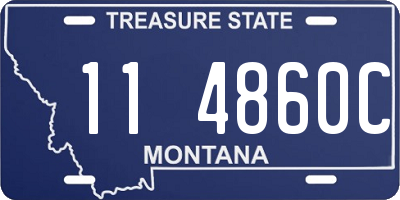 MT license plate 114860C