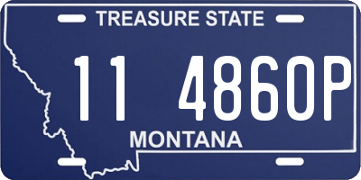 MT license plate 114860P