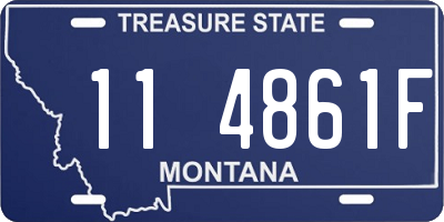 MT license plate 114861F