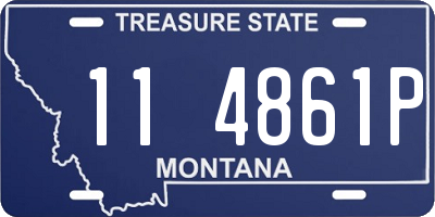 MT license plate 114861P