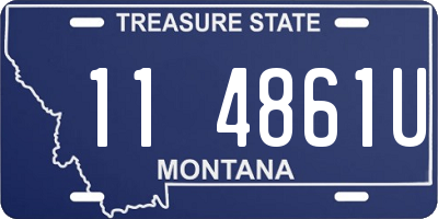 MT license plate 114861U
